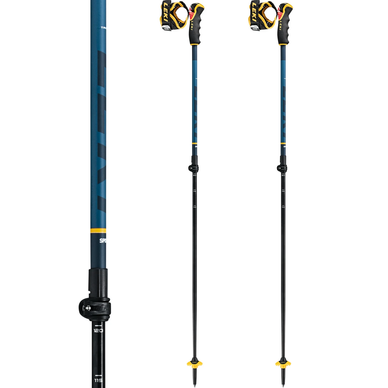 Leki Spitfire Vario 3D Denimblue/aegeanblue/mustard 2 Leki Spitfire Vario 3D Denimblue/aegeanblue/mustard - immagine 2