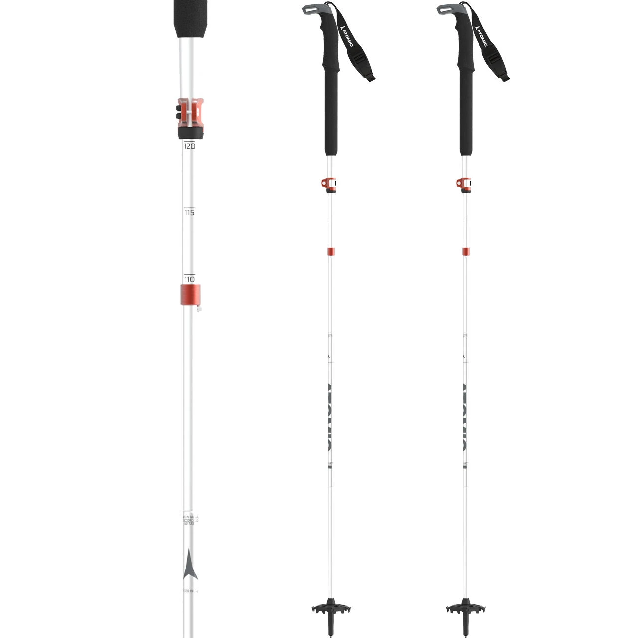 Atomic BCT Mountaineering SQS Poles Silver/grey 2 Atomic BCT Mountaineering SQS Poles Silver/grey - immagine 2