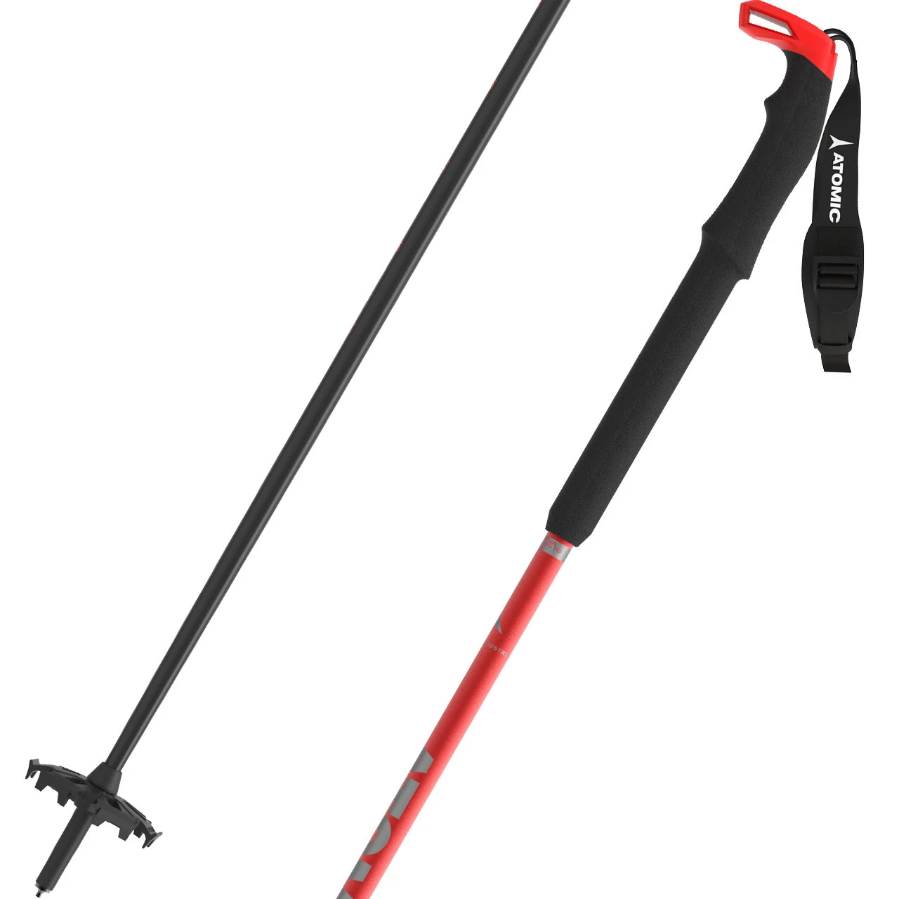 Atomic BCT Touring Carbon SQS Poles Red/grey 1 Atomic BCT Touring Carbon SQS Poles Red/grey