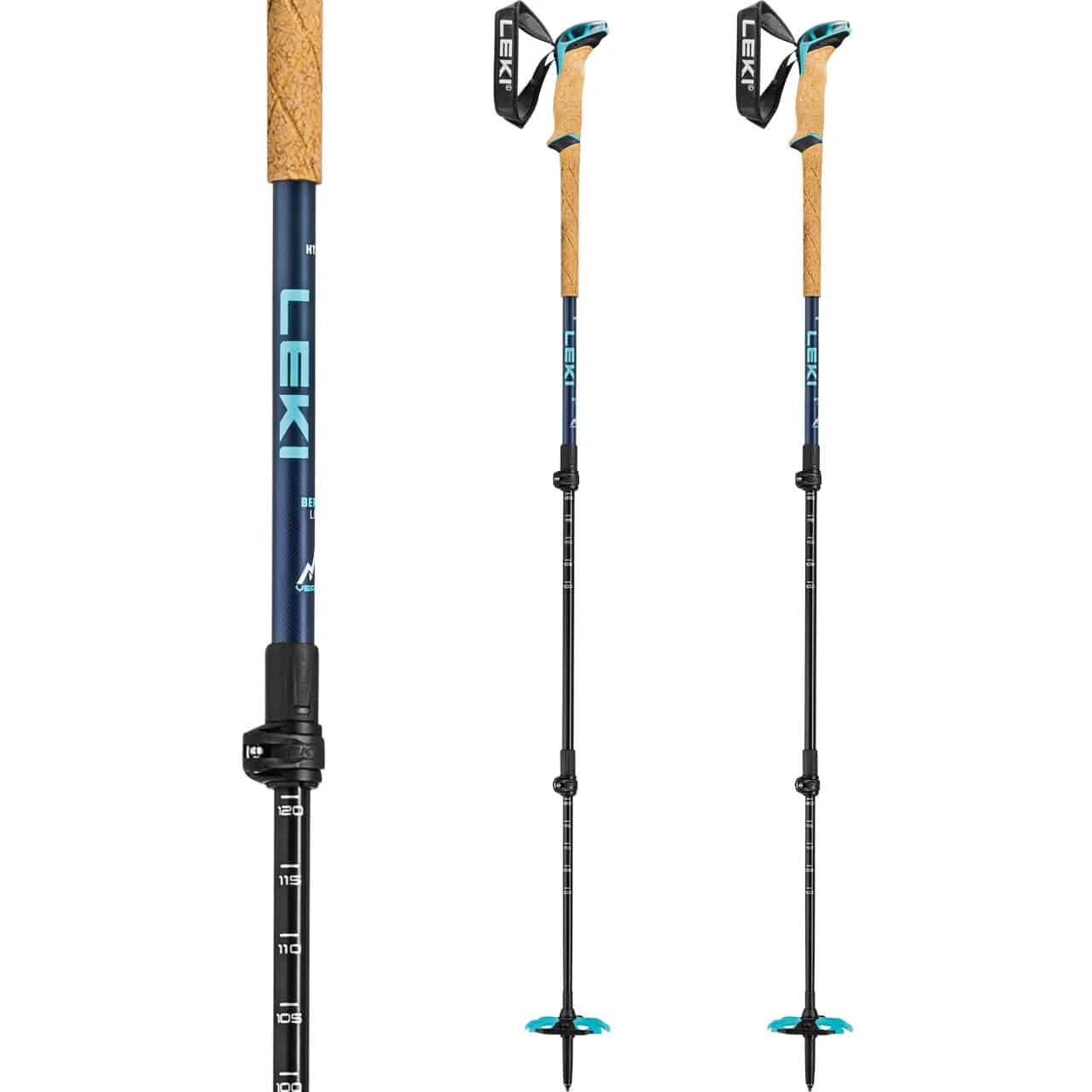 Leki Bernina Lite 3 Denimblue/darkblue/mint 2 Leki Bernina Lite 3 Denimblue/darkblue/mint - immagine 2