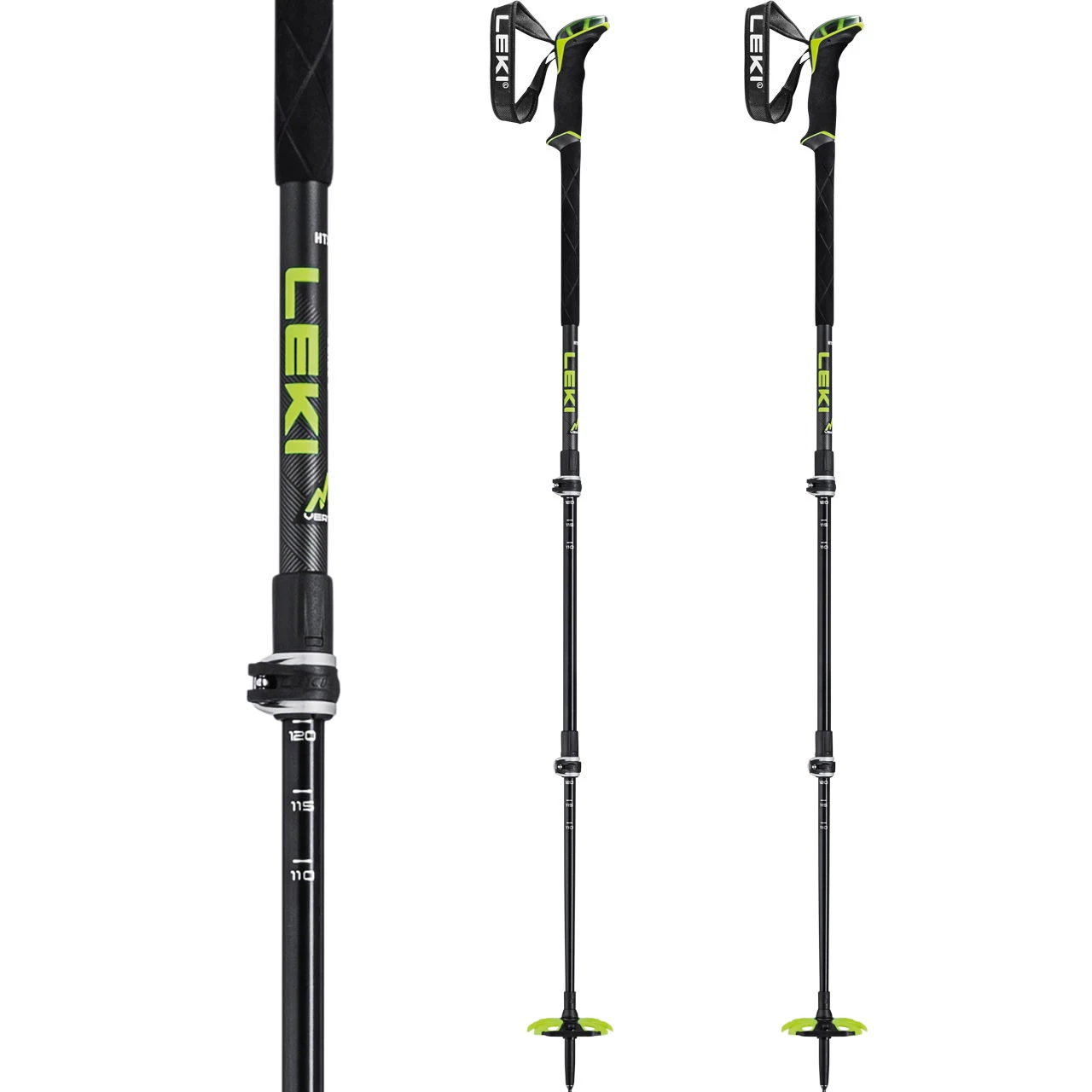 Leki Guide 3 Black/neonyellow/dark Anthracite 2 Leki Guide 3 Black/neonyellow/dark Anthracite - immagine 2