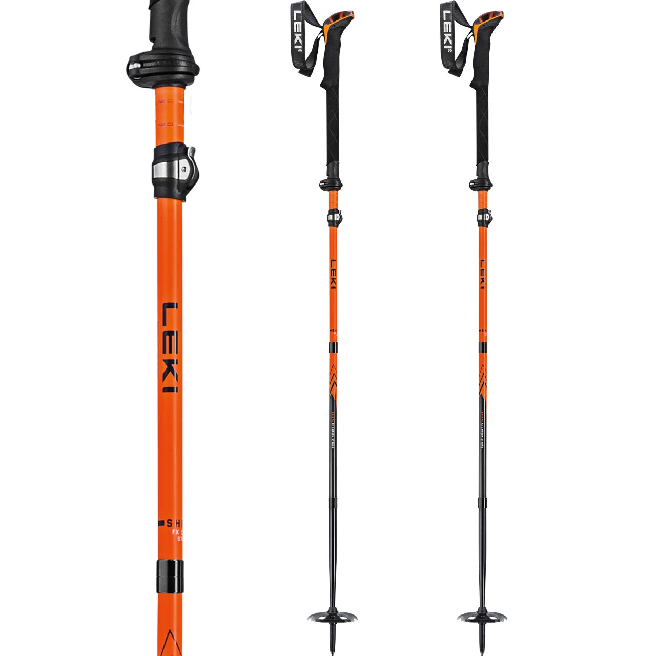 Leki Sherpa FX Carbon Strong Orange/denimblue 2 Leki Sherpa FX Carbon Strong Orange/denimblue - immagine 2