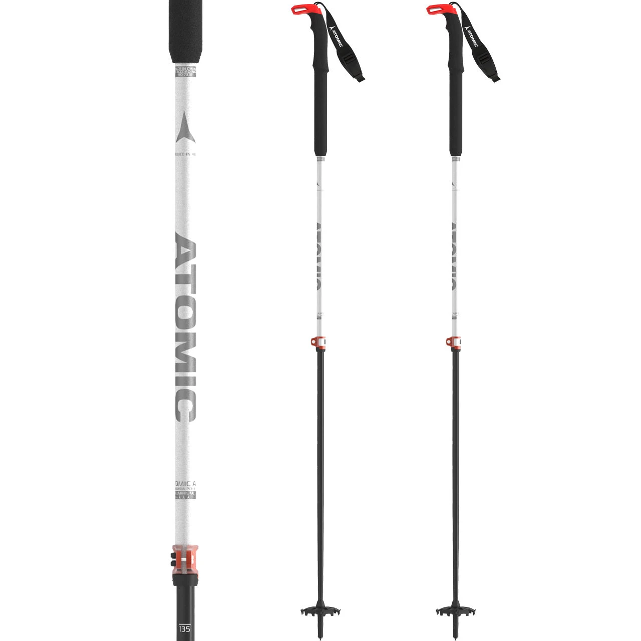 Atomic BCT Touring Carbon SQS W Poles White/carbon 2 Atomic BCT Touring Carbon SQS W Poles White/carbon - immagine 2