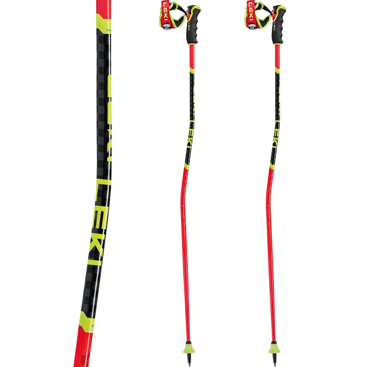 Leki WCR Carbon GS 3D Bright Red/black/neonyellow 2 Leki WCR Carbon GS 3D Bright Red/black/neonyellow - immagine 2