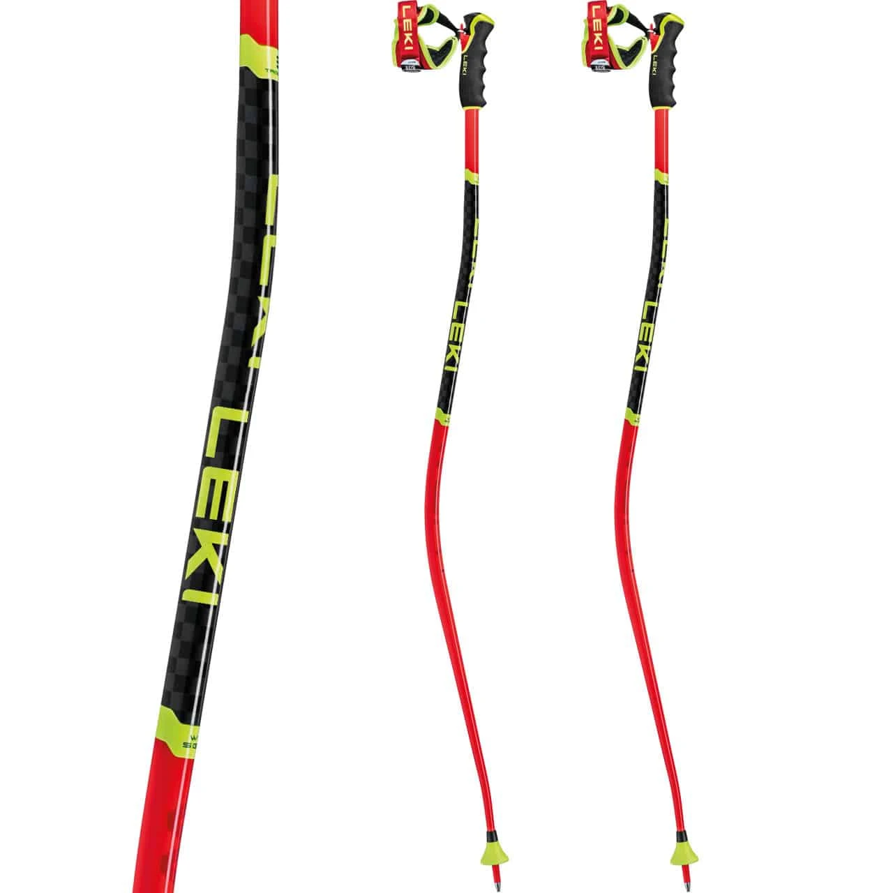 Leki WCR SG/DH 3D Bright Red/black/neonyellow 2 Leki WCR SG/DH 3D Bright Red/black/neonyellow - immagine 2